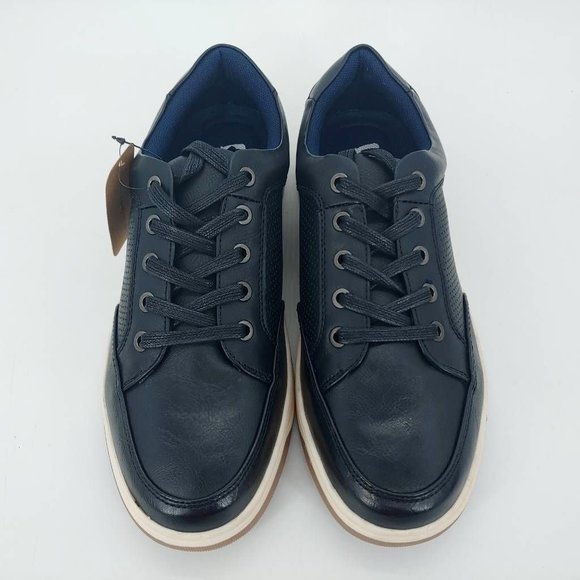 Vostey Milan Mens Sneakers‎ Black B81Q16A Low Top Lace Up 7M New - Picture 4 of 11